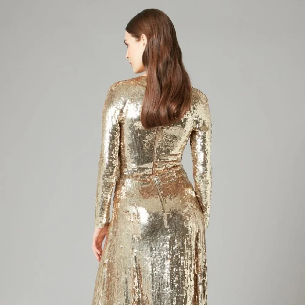 NWT $3035.00 Temperley London Ray Runway Sequin Dress - Picture 6 of 15